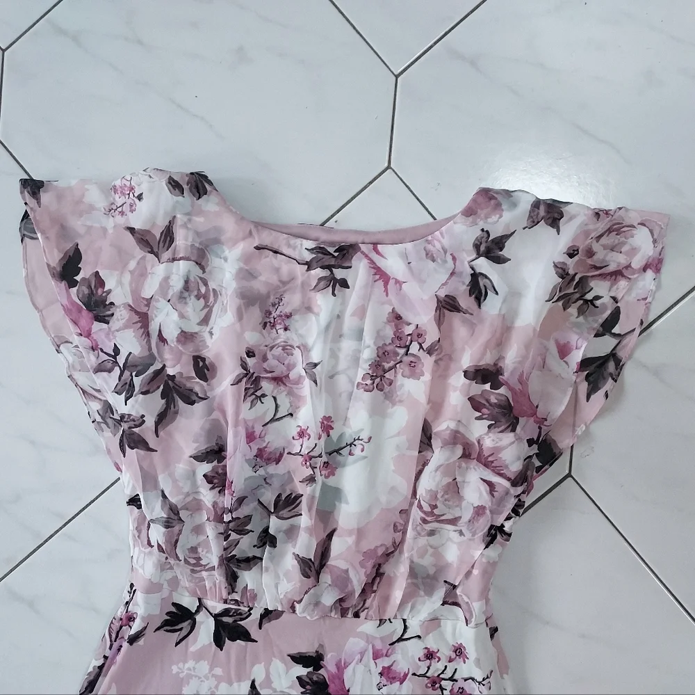 Berkley Jensen Pink Floral Dress Size Small - Picture 3 of 3